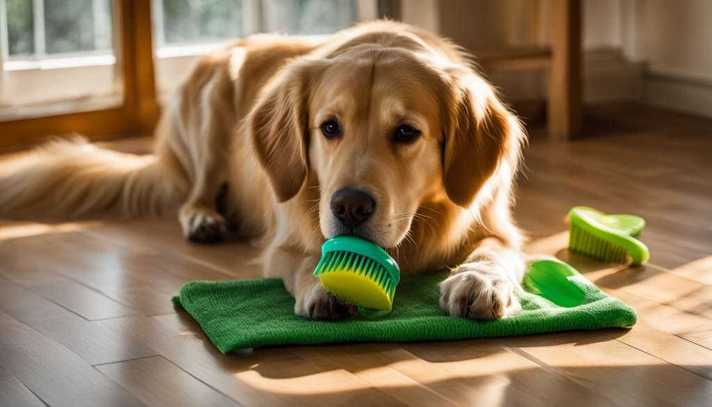 dog brushing